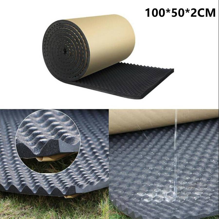 Acoustic Foam Insulation Wall Car Studio Sound-proof Dampening Pad 100*50cm