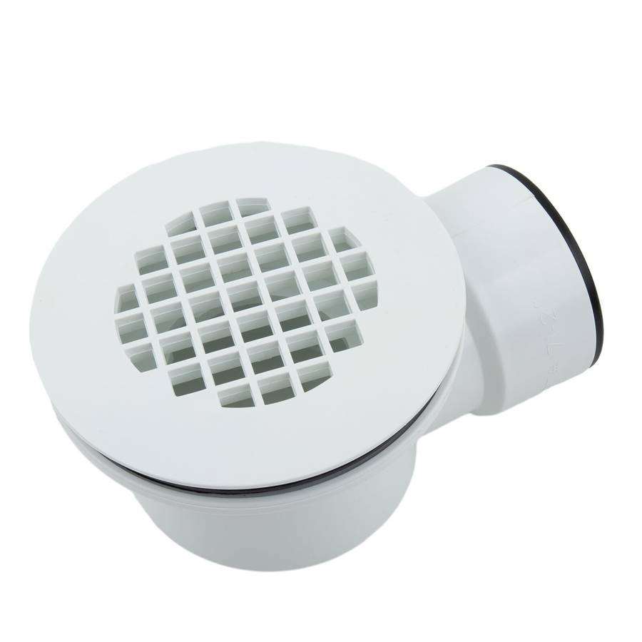 Low Profile Shower Drain, 1.5" Side Outlet Drain Assembly