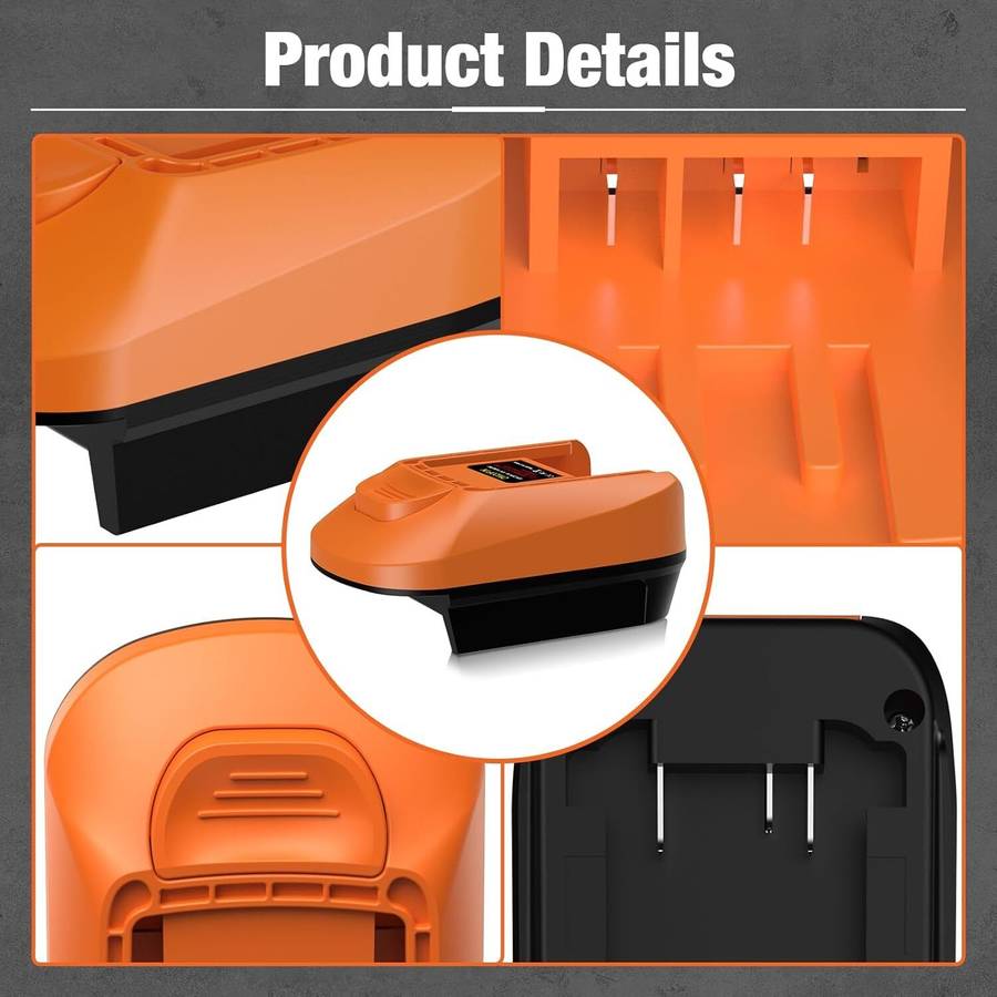 Adapter for Fein 18V Tools for Dewalt 20V Battery to for Fein 18V Cordless Tool