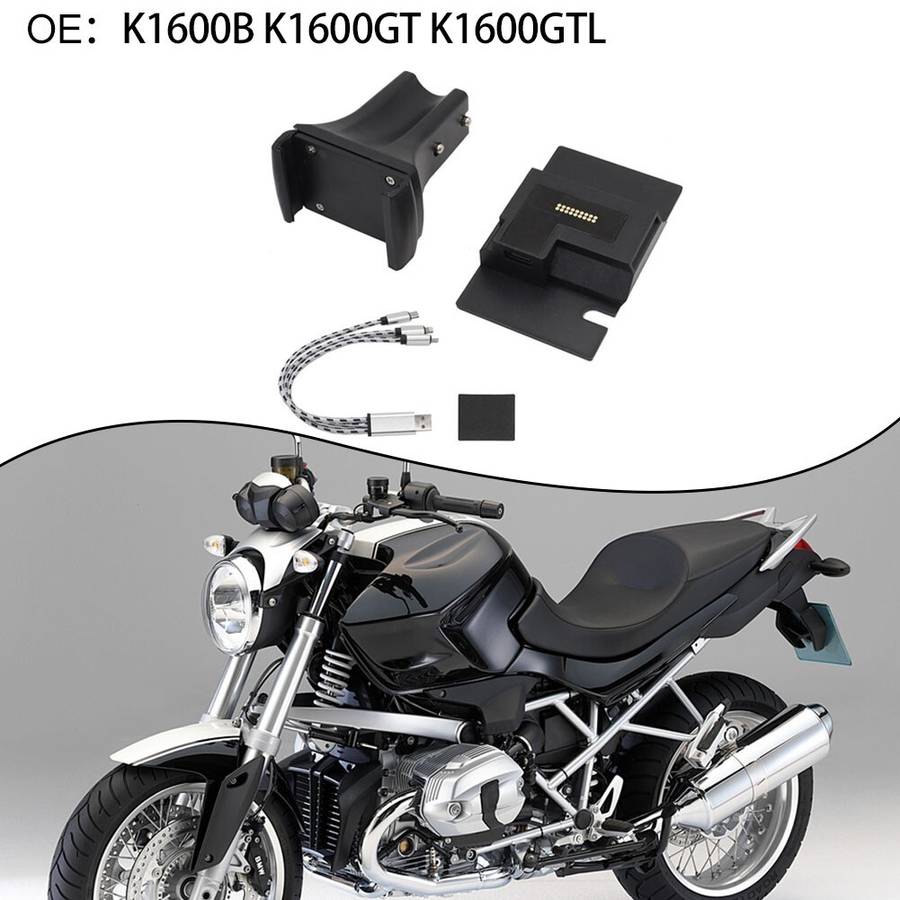 Motorcycle GPS Phone Navigation Bracket USB Charger Holder Mount Stand 2011-2020