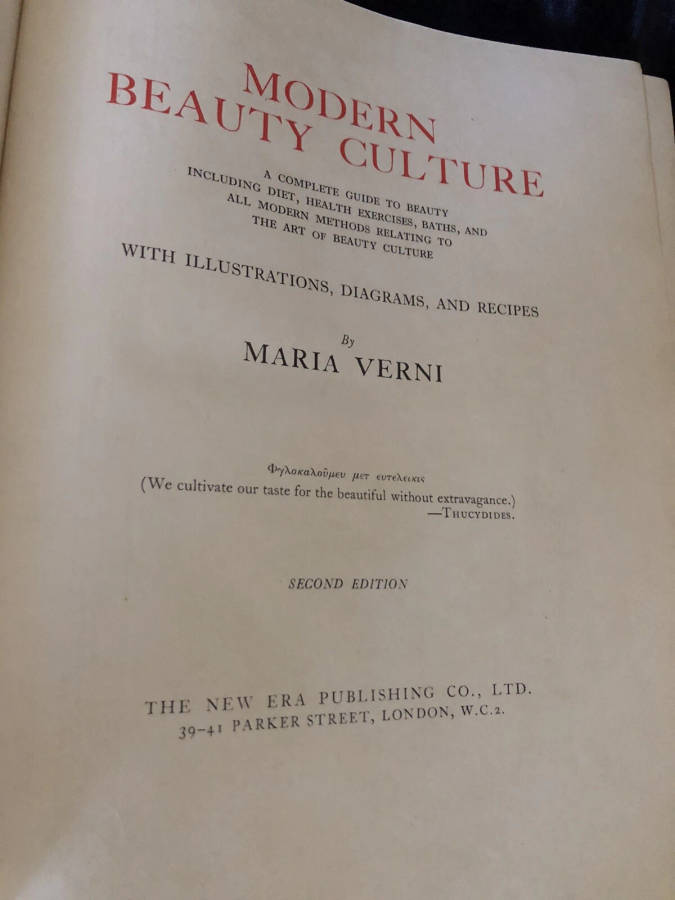 Modern Beauty Culture (1933) (half leather binding)