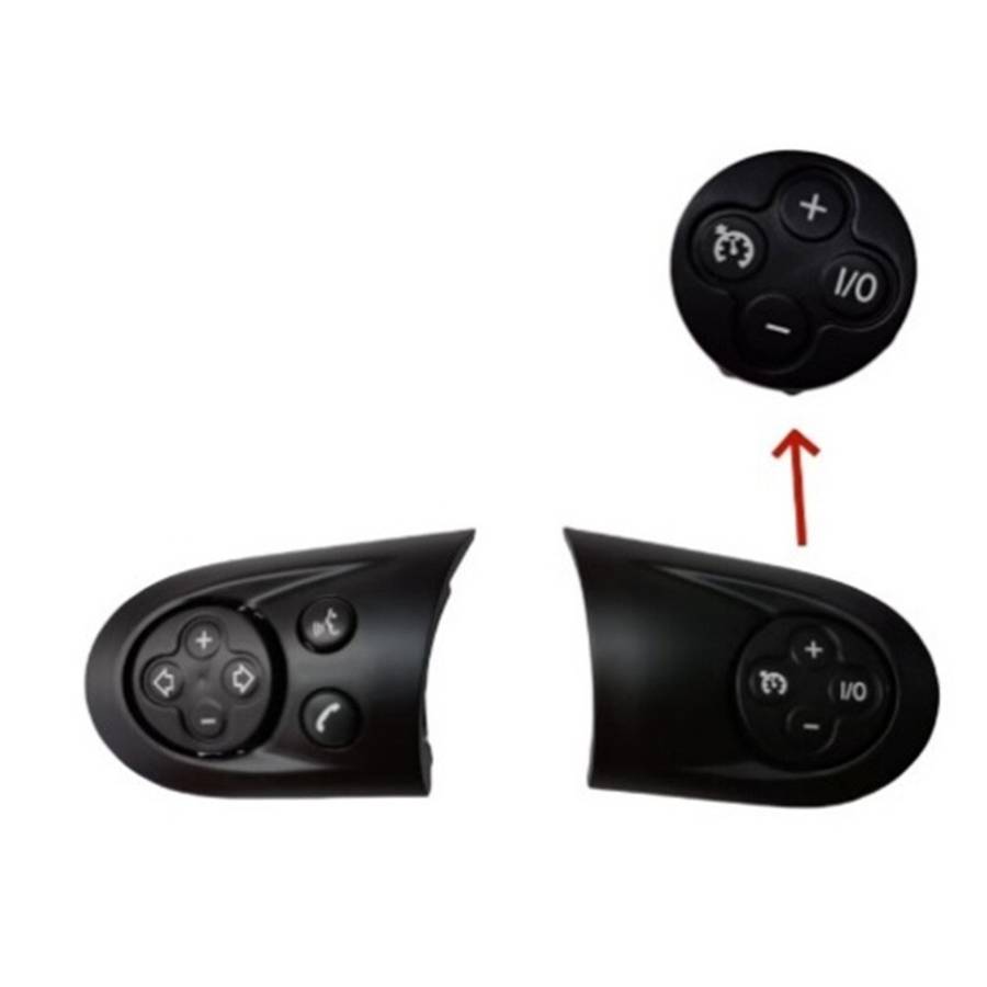1 Pair Steering Wheel Control Switch Cover For MINI For Cooper R55 R56 R60 07-14