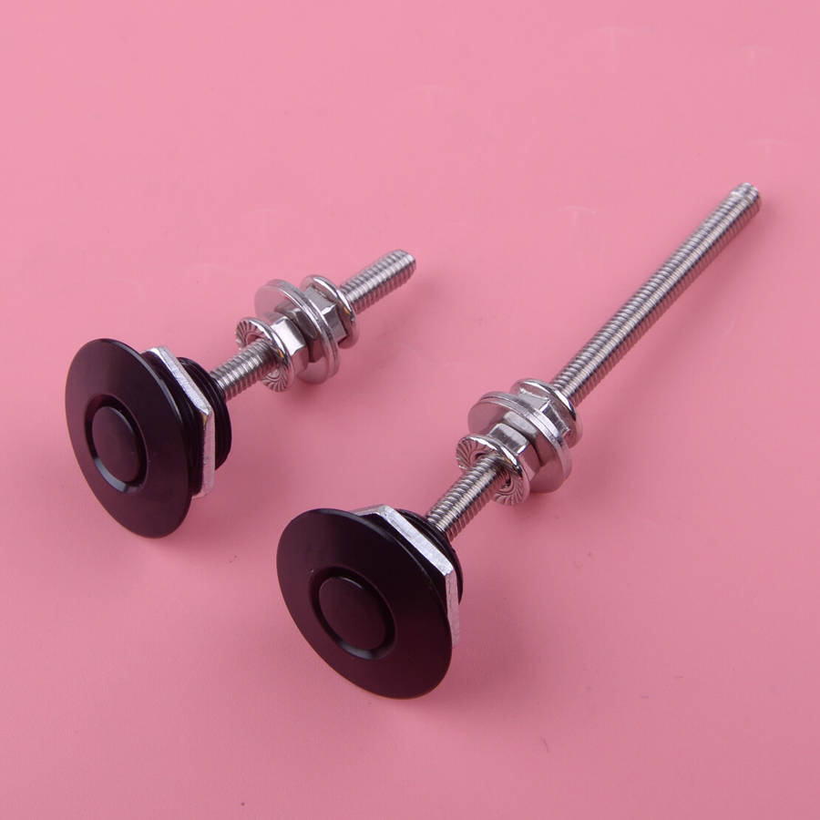 Push Button Hood Pin Lock Low Profile Click Latch Quick Release 100mm+55mm