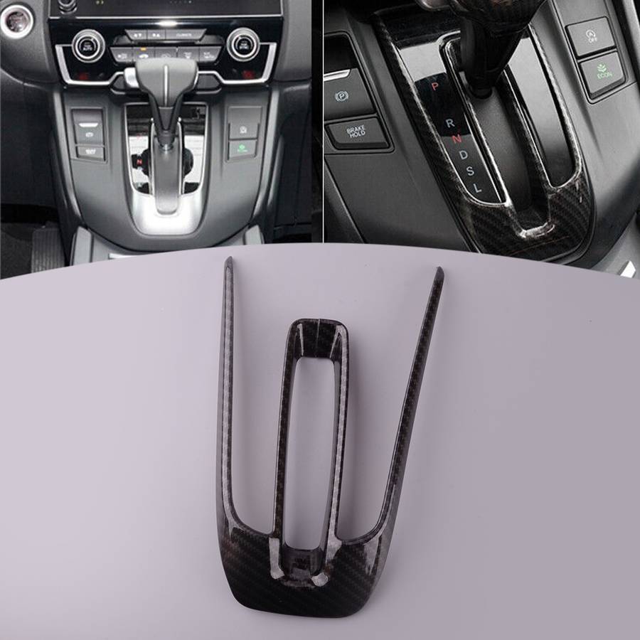 Fit For Honda CRV CR-V 17-21 Carbon Fiber Grain Gear Shift Panel Cover Trim New
