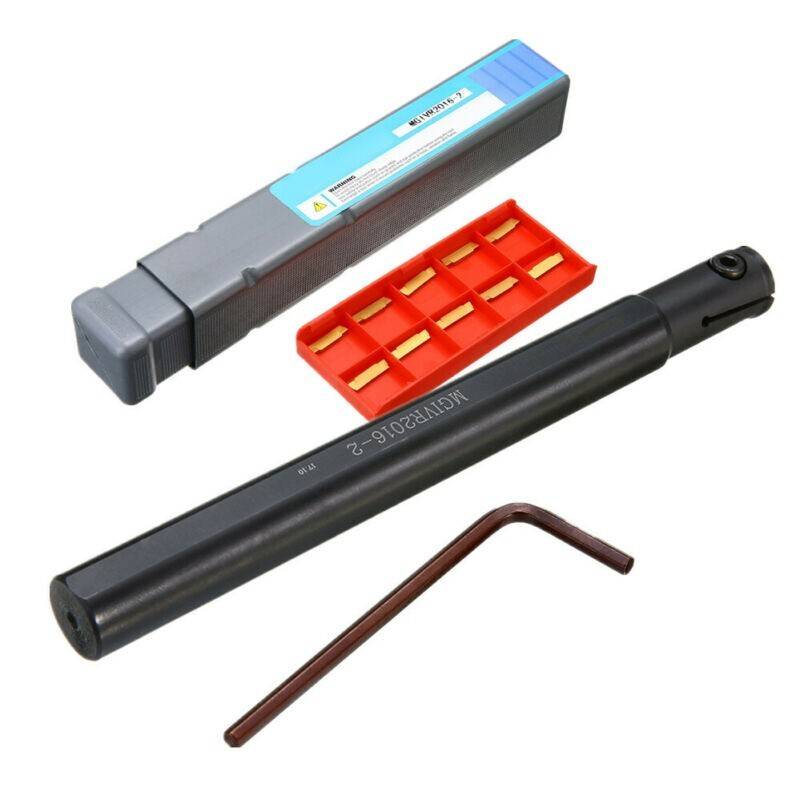 MGIVR2016-2 Lathe Turning Tool Boring Bar Holder & MGMN200 Inserts & Wrench-Set