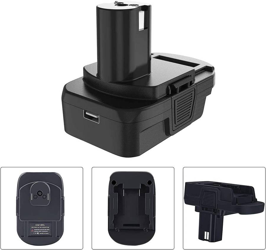 Adapter For DEWALT For Milwaukee 18V 20V Li-ion Battery Convert To for RYOBI