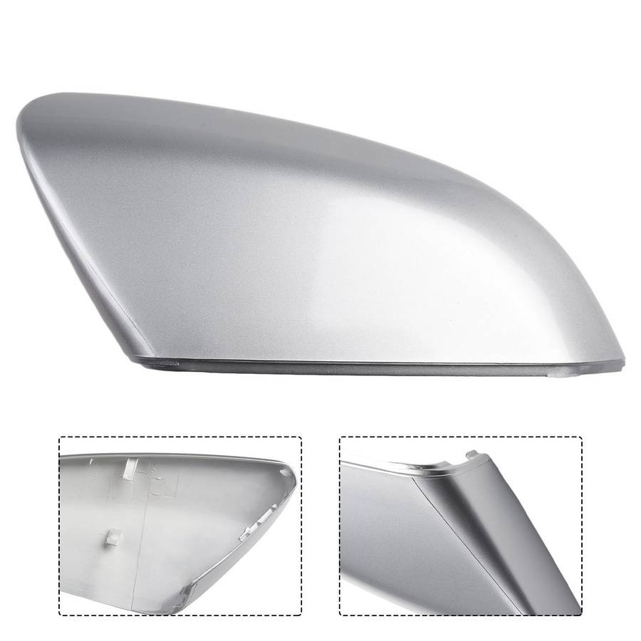 Right Passenger Side Silver Mirror Cover Cap Replace For Civic 2016-2020