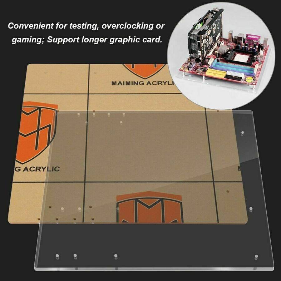 DIY Open Frame ITX/MATX/ATX Motherboard Transparent Stand For Computer Case GDT