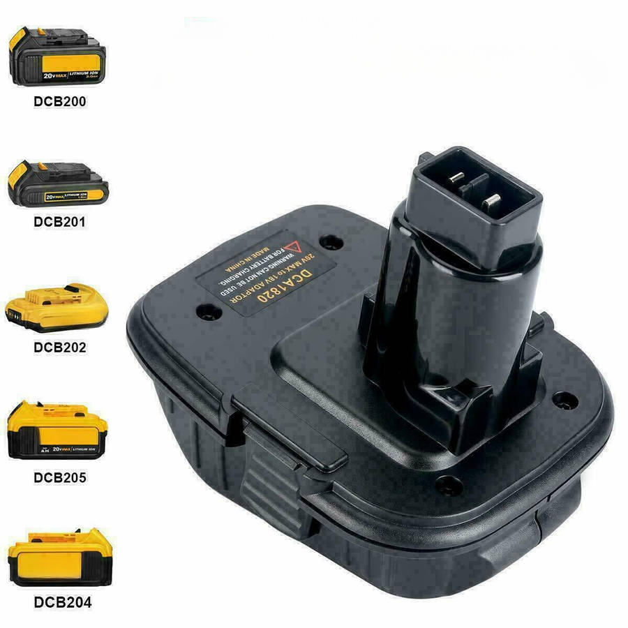 DCA1820 Adapter For DeWalt 20V Li-Ion Battery DCB206 To 18V NiCad NiMh Battery