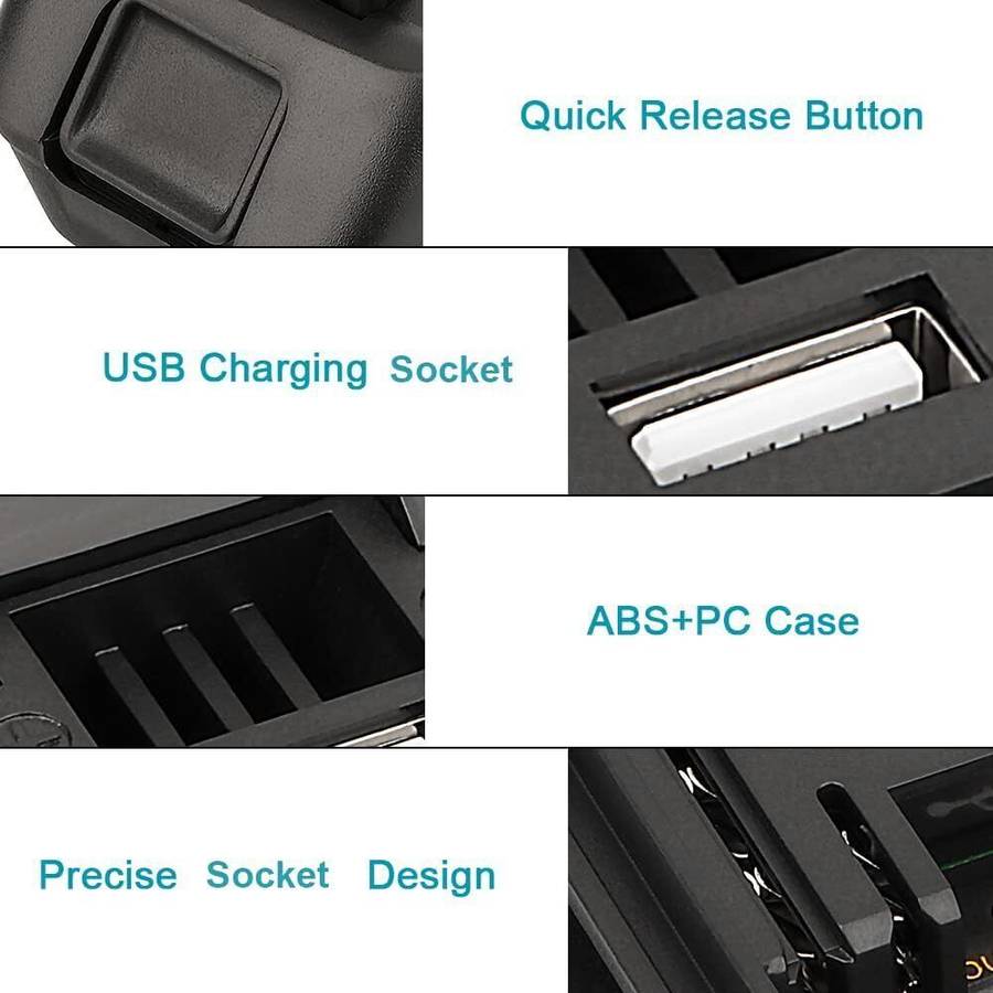 Battery Adapter For Milwaukee For Dewalt 20V Convert to For Makita 18V Tools