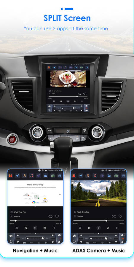 9.7'' For Honda CR-V 2012-2016 Car Multimedia Radio Carplay Android 13 GPS Navi