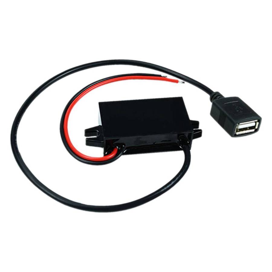 DC 12V to 5V 3A 15W Step Down USB Converter Regulator Adapter For Car Charger B5