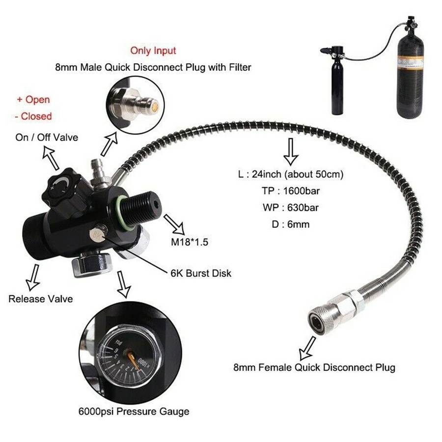 Regulator Valve Regulator Pressure Regulator SCBA Spring Station