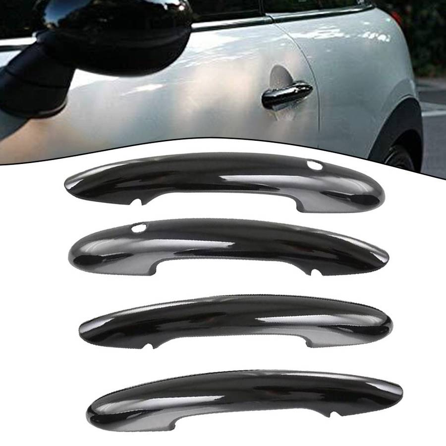 4 Piece Set Door Handle Covers For MINI For Cooper F55 F60 Gloss-Black