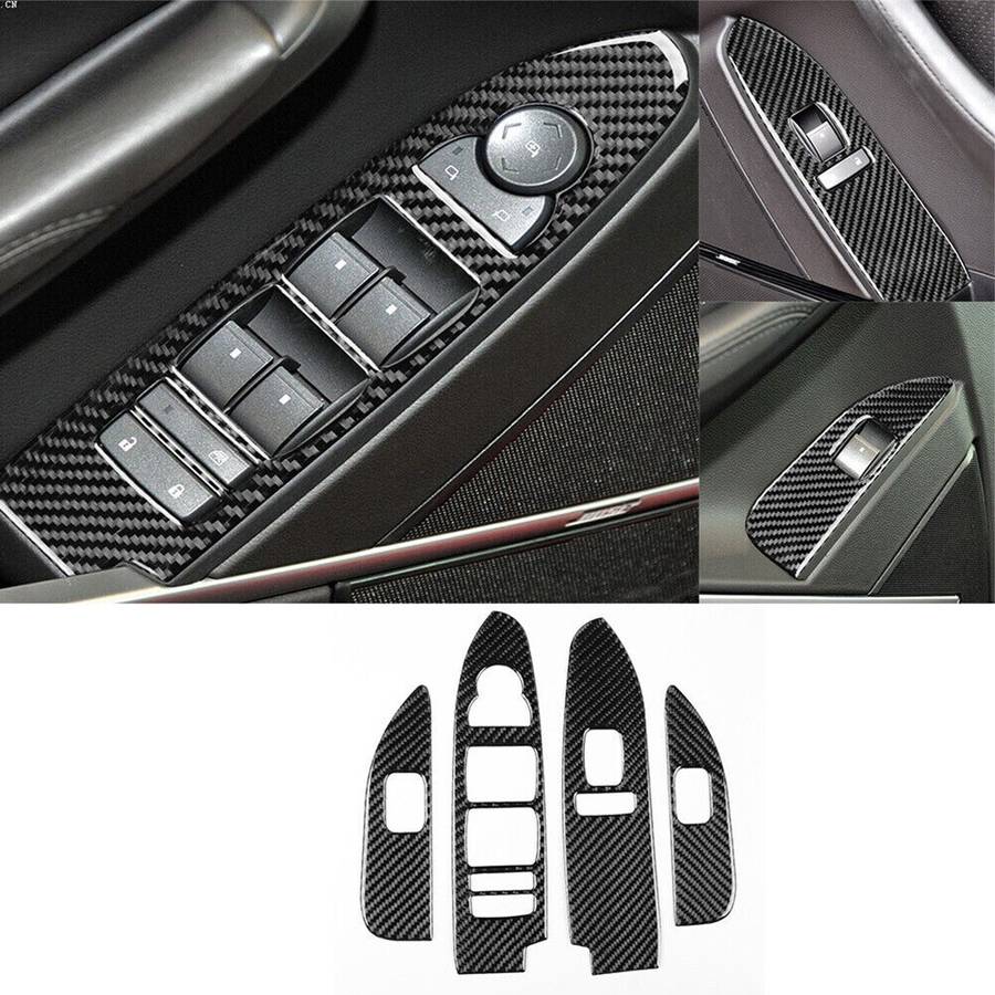 31Pcs Luxury Carbon Fiber Interior Full Set Trim Parts For Cadillac CTS 2008-13