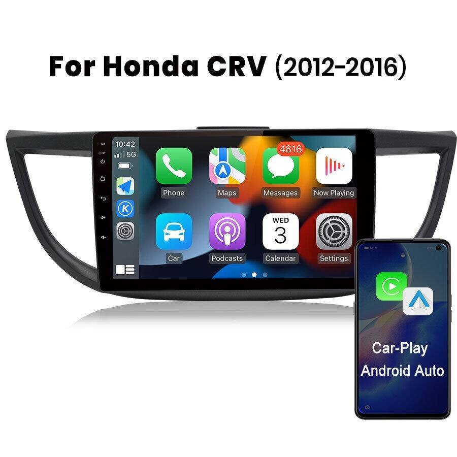 10.1" Android Car Stereo Radio CarPlay 2+32G BT GPS WIFI For Honda CRV 2012-2016