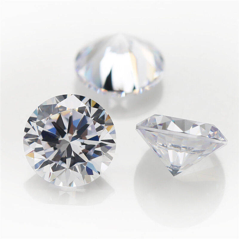 Image 01 - 0-7-50mm-Round-White-AAAAA-loose-cz-stone-cubic-zirconia-For-Jewelry-Gemstone