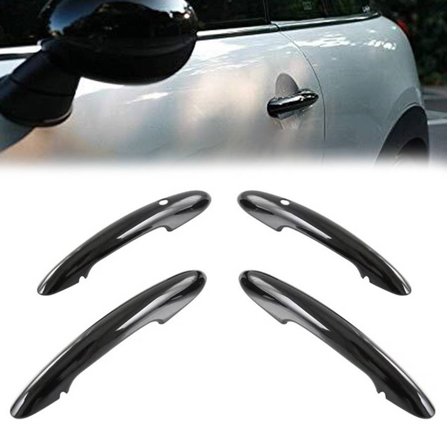 4 Piece Set Door Handle Covers For MINI For Cooper F55 F60 Gloss-Black