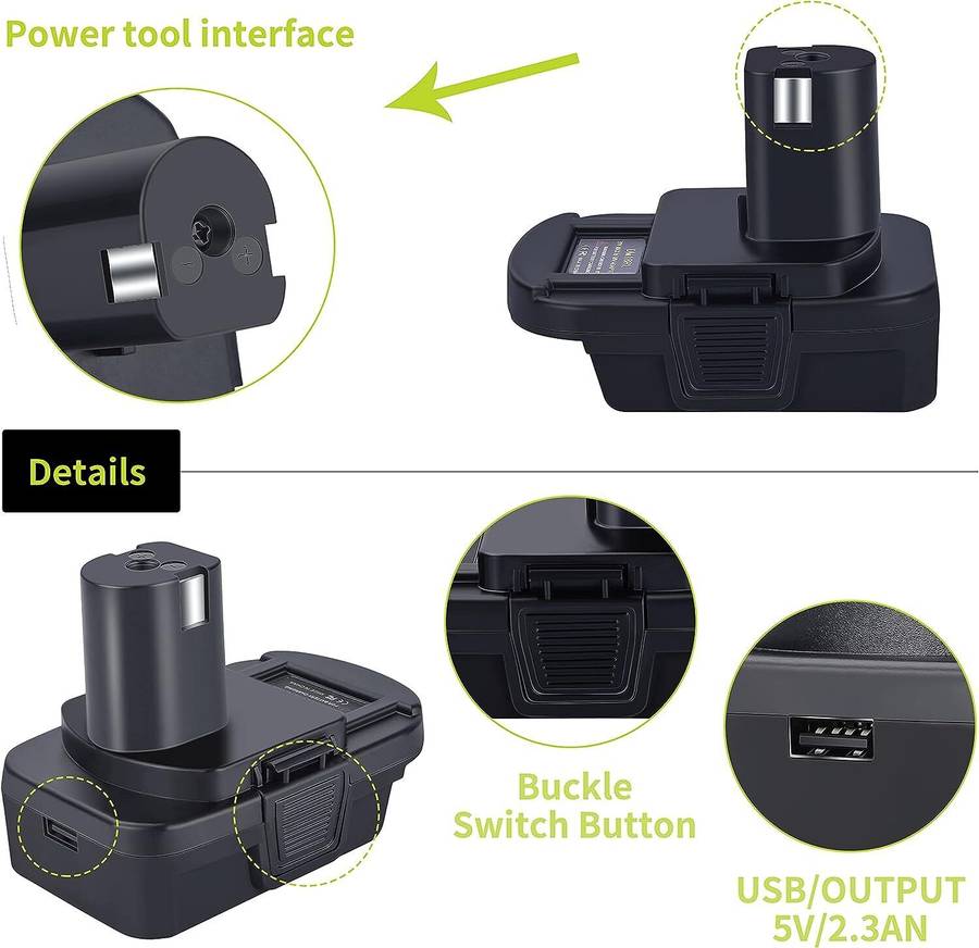 Adapter For DEWALT For Milwaukee 18V 20V Li-ion Battery Convert To for RYOBI