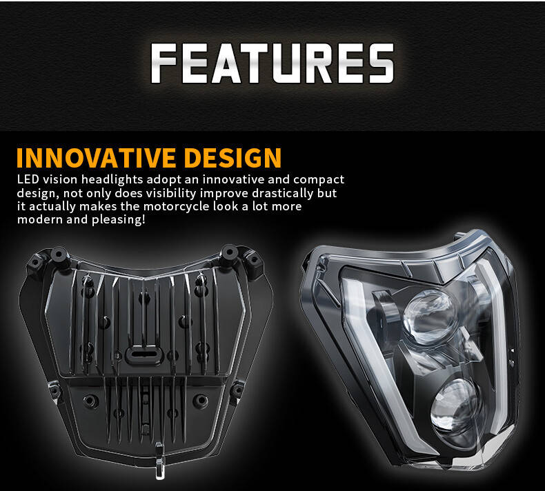 LED Headlight H/L beam DRL For KTM EXC XCW SX 125 250 350 450 500 SMC-R 690