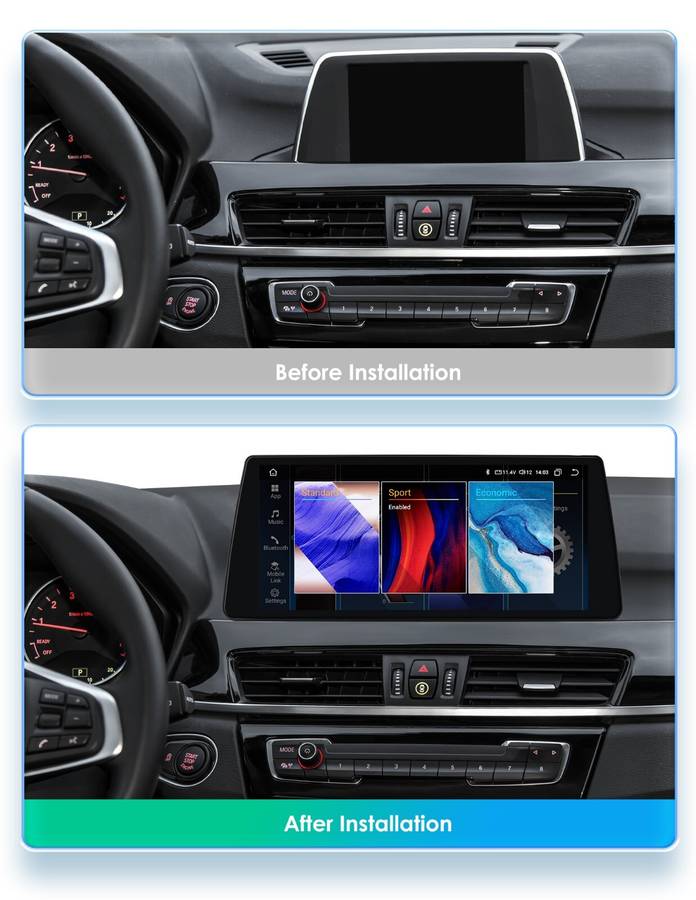 10.25" Screen For BMW X1 F48 Carplay GPS Android Auto Navi GPS Car Stereo 4Core