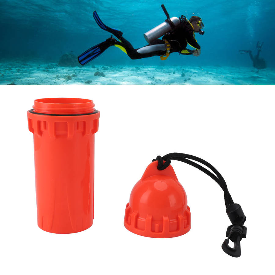 Scuba Diving Snorkeling Dry Box Waterproof Cylindrical Dry Box With Clip CW