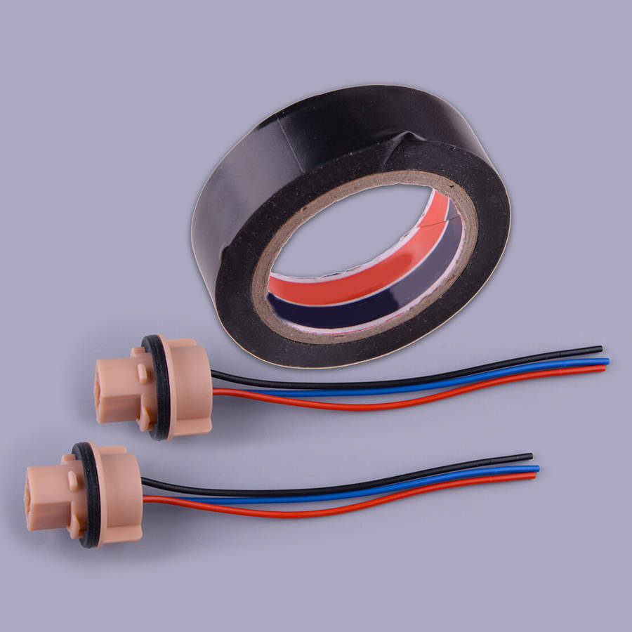 2 x Front Turn Signal Light Lamp Socket Bulb Harness w/ Tape Fit for Nissan