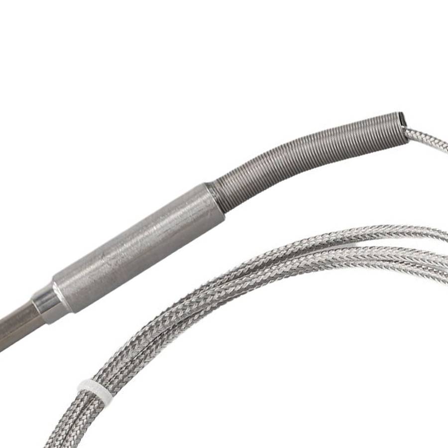 Right Angle EGT Thermocouple K Type Temperature Probe With Glass Fiber Cable