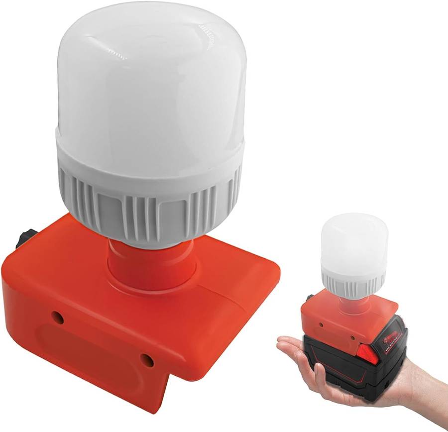 12W 1300LM Handheld LED Flashlight Work Light for Milwaukee Camping Lamp Lantern