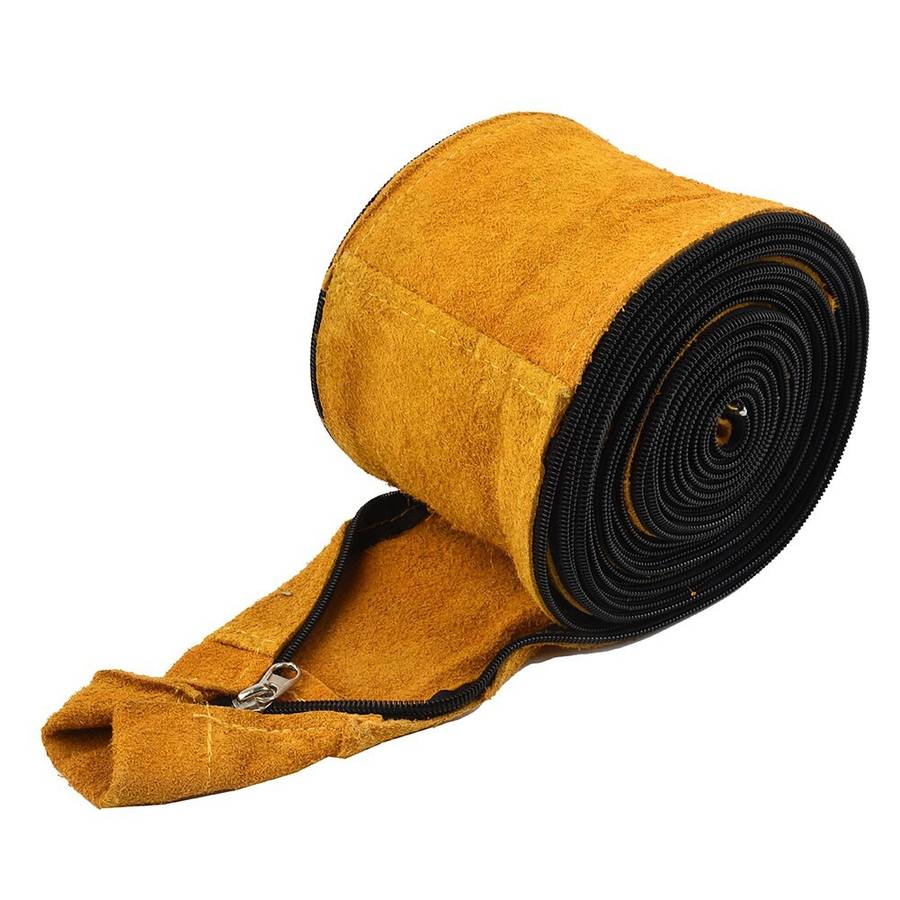 1 ?? TIG Mig Cowhide Leather Welding Torch Cable Hose Cover ?23ft L 4in W With