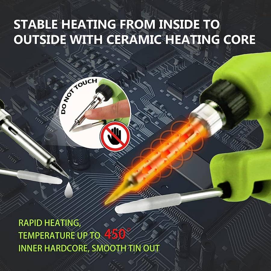 Cordless Portable Solder Iron Gun For Black Decker Welding Tool Li-ion Battery