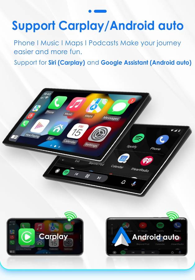 7" Car Stereo Radio WiFi Double 2DIN MP5 Bluetooth Touch Screen RDS CarPlay +Cam