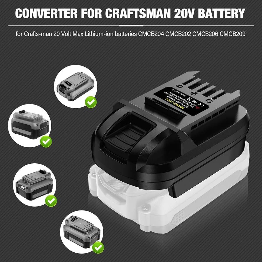 Adapter for Craftsman 20V Battery Converter to for SKIL 20V Power Tools Drill