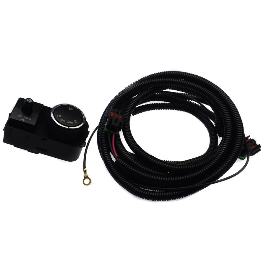 Headlight Lamp Switch & Wiring Harness For Chevy Silverado GMC Sierra 25858705