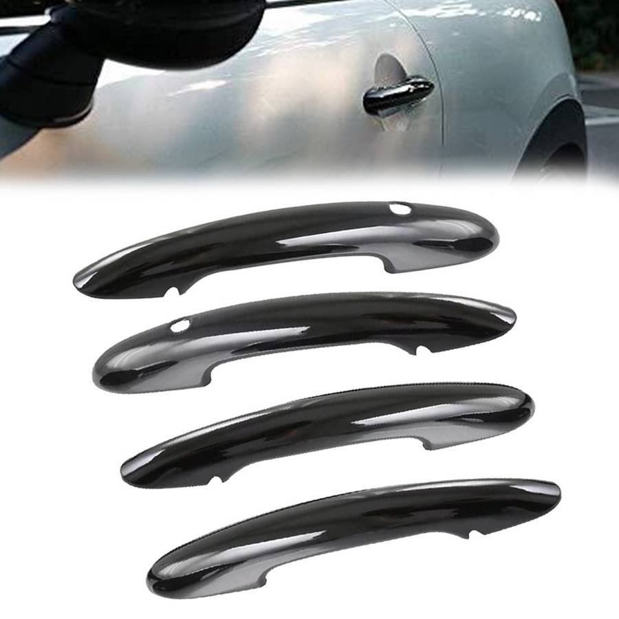 4 Piece Set Door Handle Covers For MINI For Cooper F55 F60 Gloss-Black