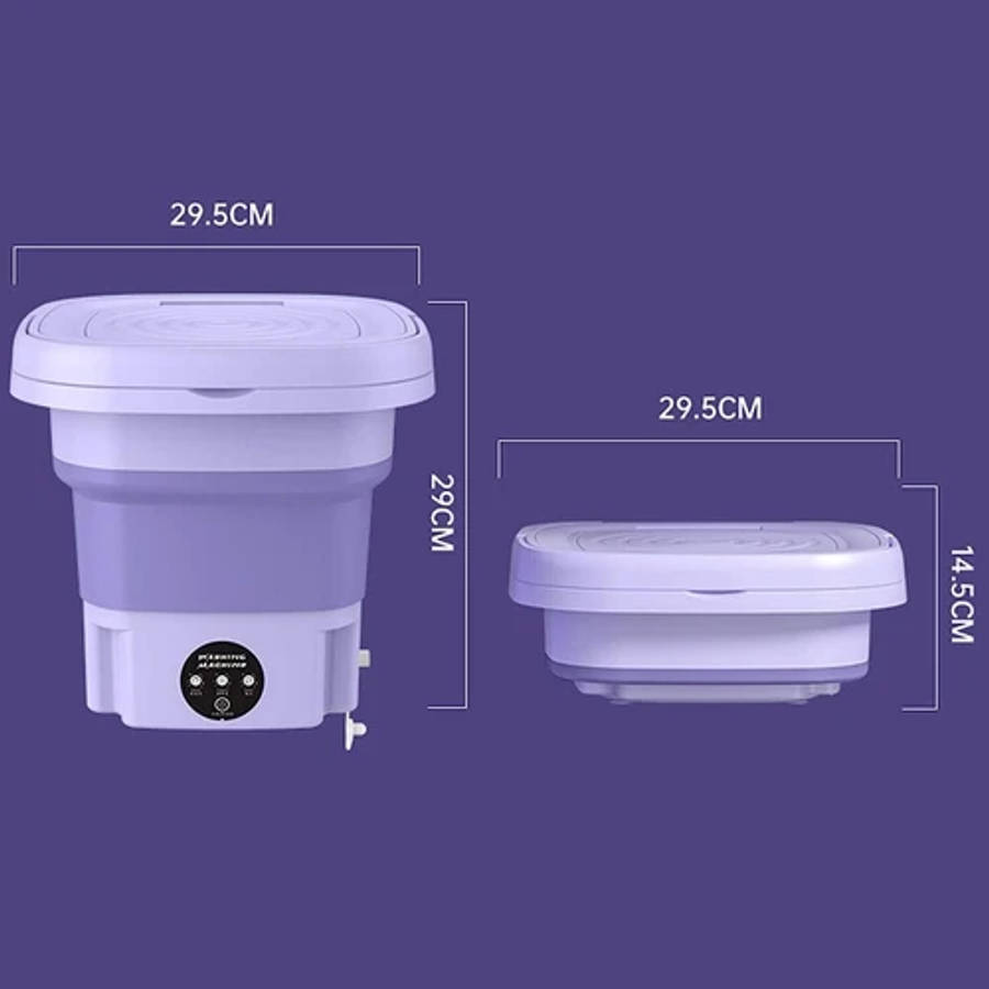 Mini Washing Machine 8L Folding Portable Sterilization Drying Laundry Machines