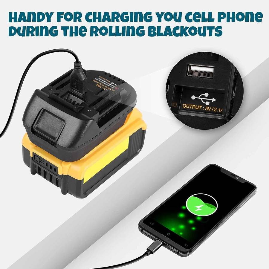 Battery Adapter For Milwaukee For Dewalt 20V Convert to For Makita 18V Tools
