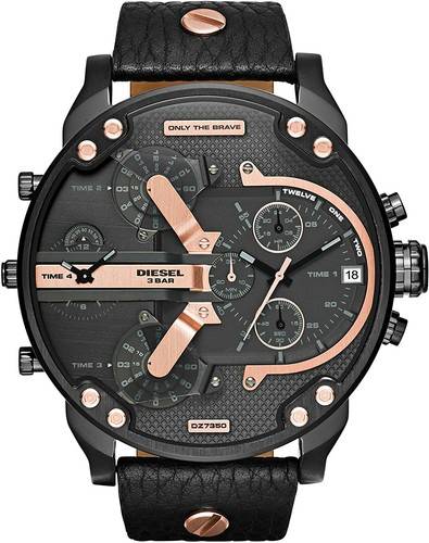 Diesel Mr Daddy Black Chronograph Mens Watch DZ7350