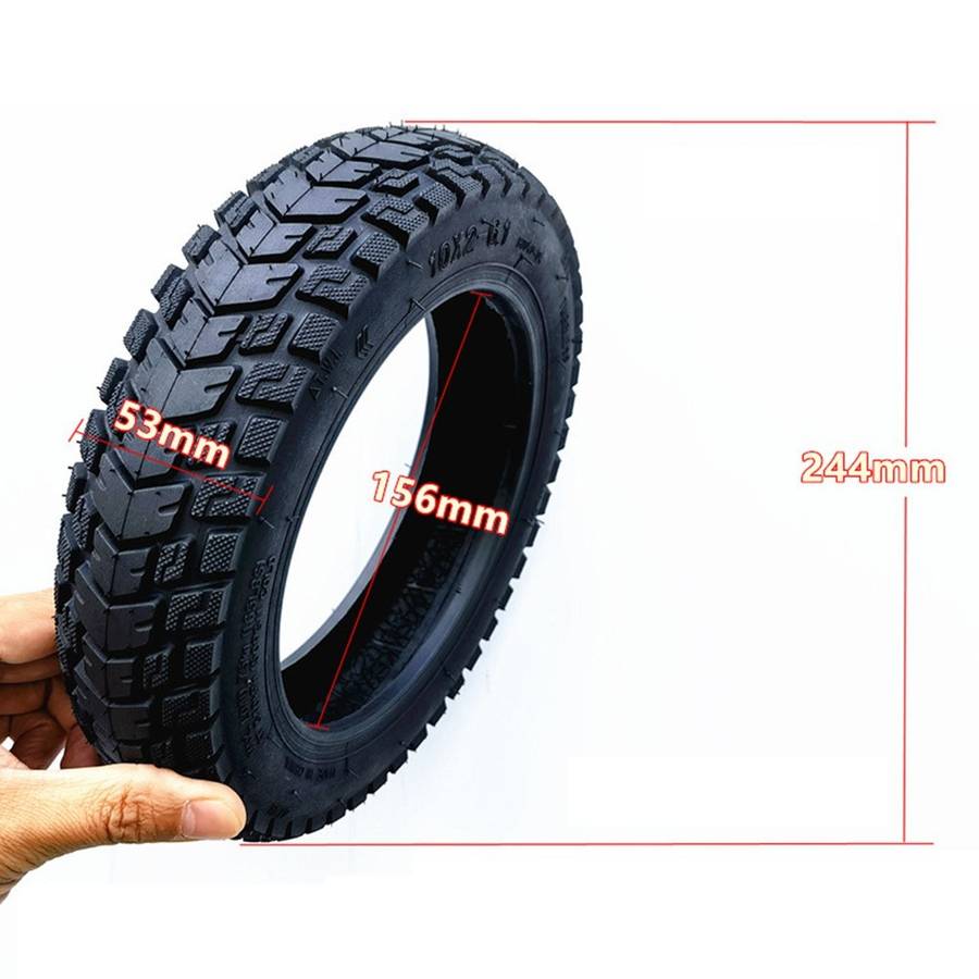 10 Inch 10x2-6.1 Tubeless Tyre Thickened Off-Road Tire Electric Scooter Refit