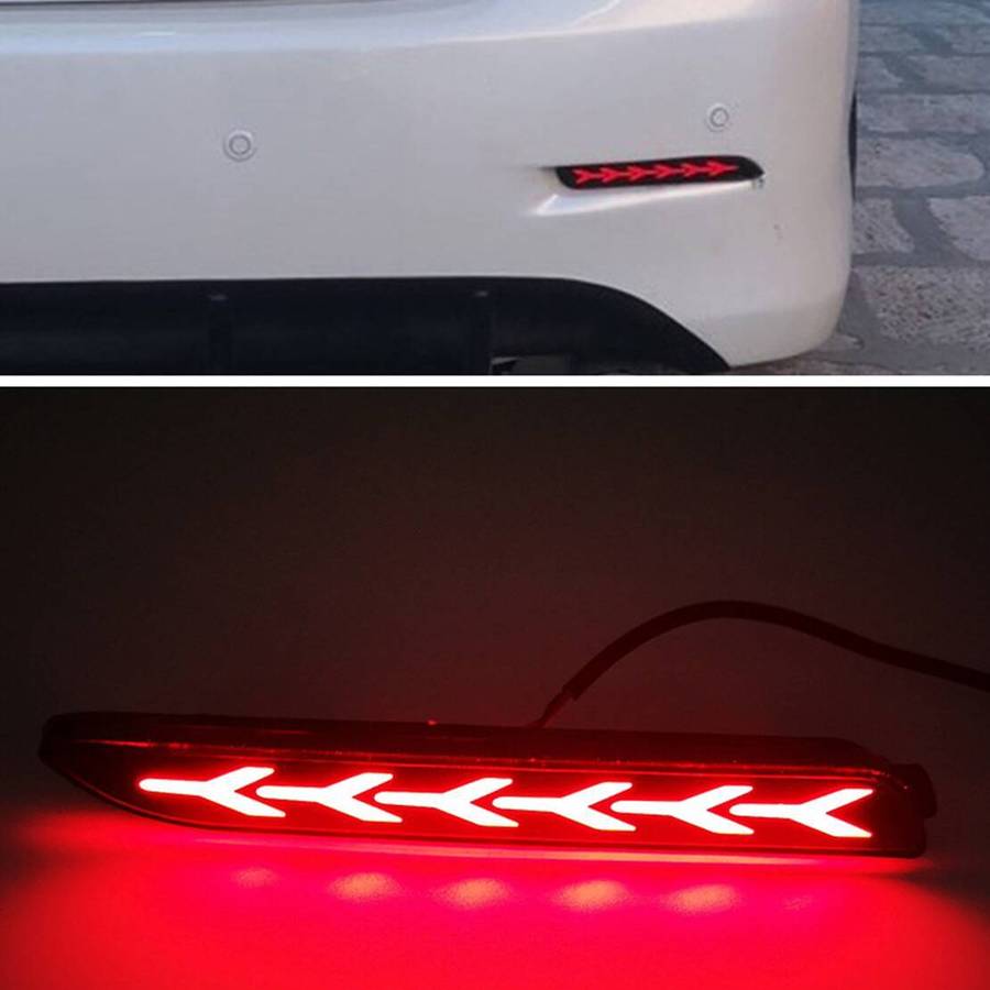 2pcs Red Rear Reflector Tail Light Brake Lamp fit for Toyota RAV4 Lexus RC350