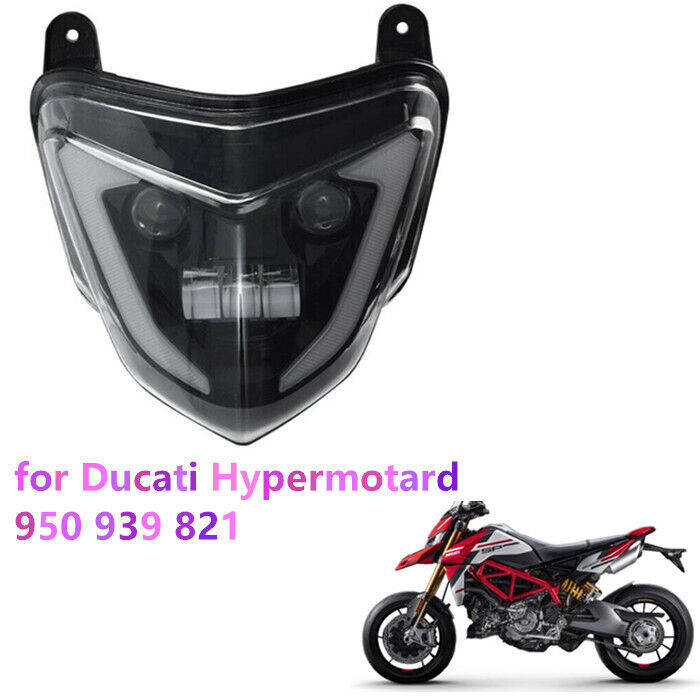 For Ducati Hypermotard 821 939 LED DRL Headlight Assembly with Turn Signal