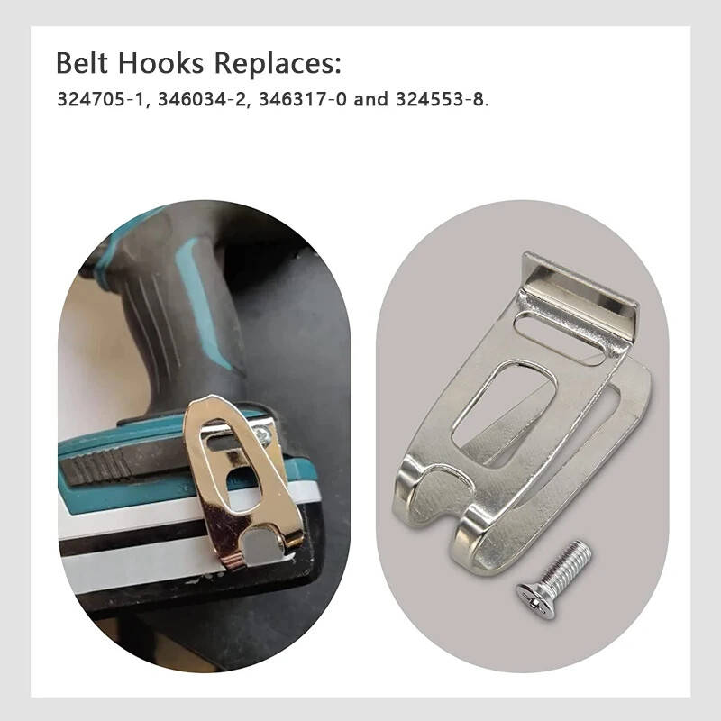 10PCS Belt Clip Hook for Makita 18V Cordless Drills Impact Driver Bit Holder