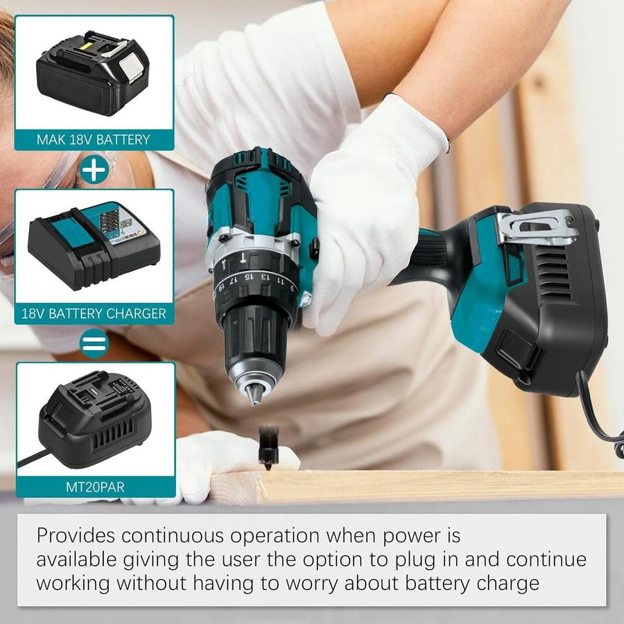 500W AC to DC Converter for Makita 18V Cordless Tools 110V to 18V Adapter Power