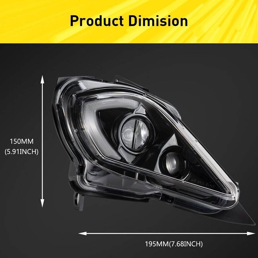 LED Headlights DRL Turn Signal 2006-2023 For Yamaha YFZ 450 Raptor 350 700 700R