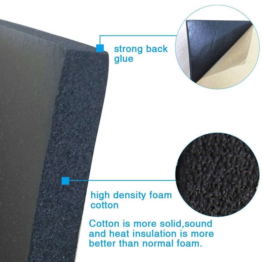 50x80 Car Hood Engine Heat Sound Noise Insulation Absorb Padding-Shield Pad
