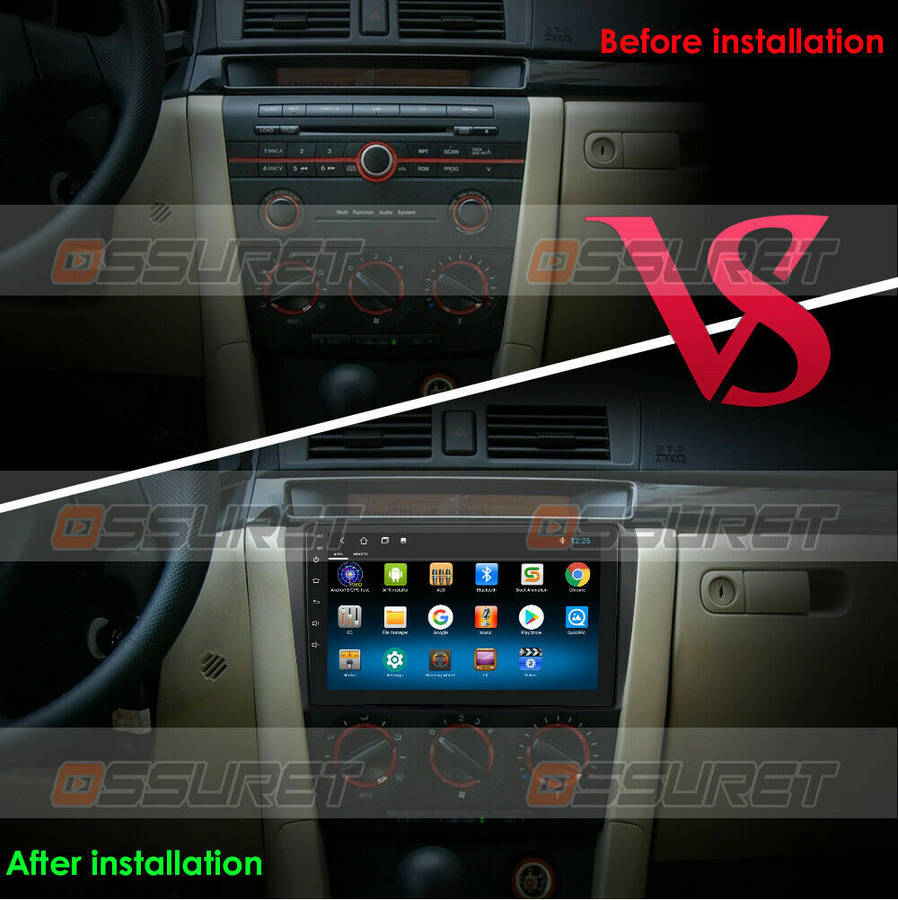 9"For Mazda 3 2004-2009 Carplay Radio GPS Stereo Android 13 2+32GB Navi RDS Wifi