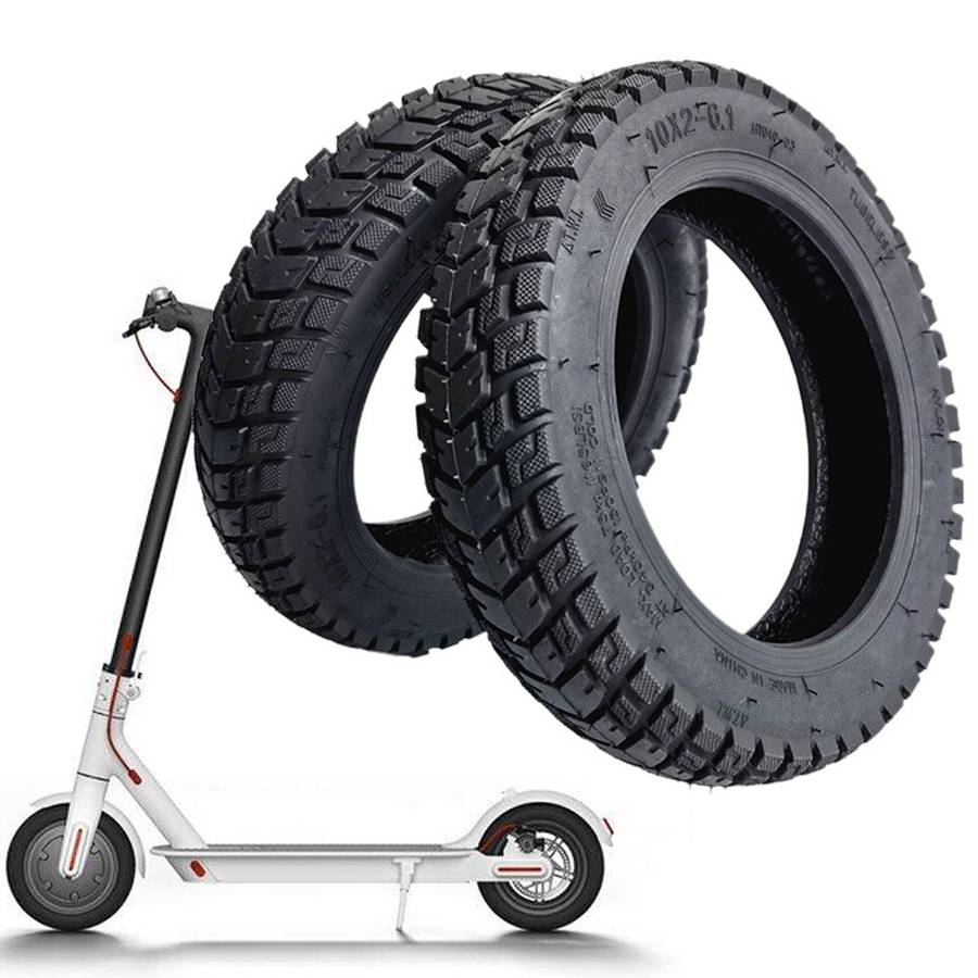 10 Inch 10x2-6.1 Tubeless Tyre Thickened Off-Road Tire Electric Scooter Refit