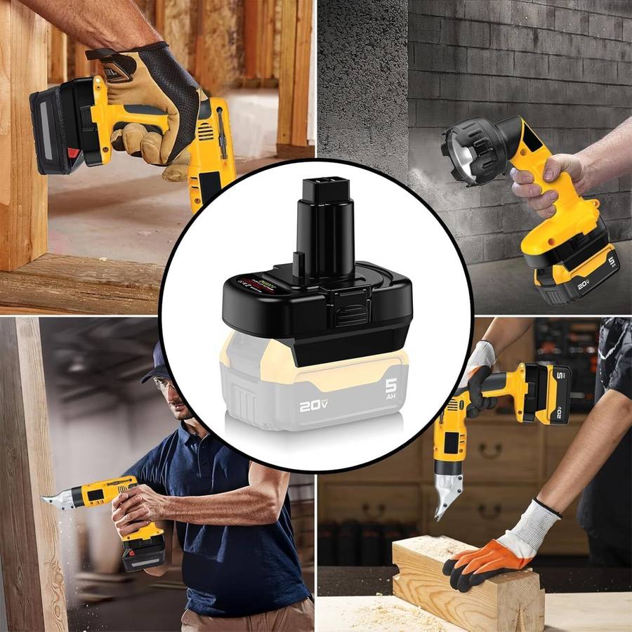 Adapter for Dewalt for Milwaukee 18V Battery Converter to for Dewalt 12V tools
