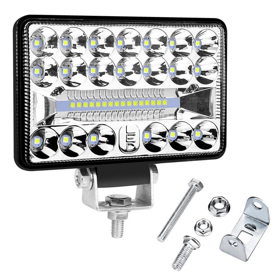 2Pcs 60W 3X5\\ Inch Chrome Rectangular LED Headlights Replacement High-Brightnes