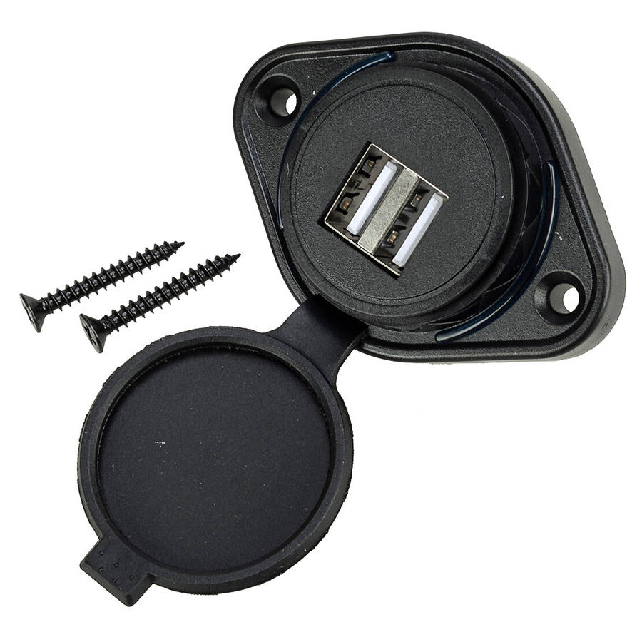 3.1A Car Dual USB Port Phone Charger Power Adapter LED Twin Socket Parts